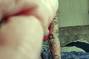 Mature milf home alone, her shaved pussy craving intense touch