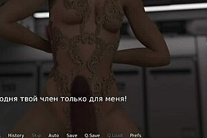 waterworld milf gets strapon double penetration in anime hentai