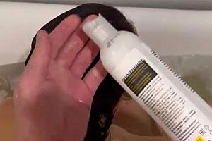 Wash me down and fuck this pregnant teen in POV action now