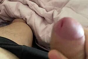 Watch this fit student stroke his cock daily?