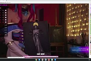 cosplay hentai slut strips completely nude for you in anime costumes