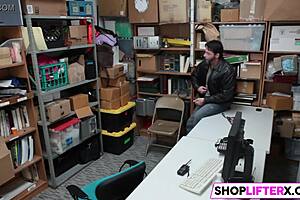 LP Officer Punishes Burglar with Big Cock Blowjob in Shop