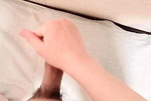 hey, wanna hear this cute japanese guy moan with lotion masturbation?