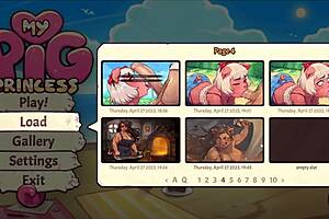 Pig Princess Hentai Game Episode 15: Library Girl Teaches Anatomy with Naked Body