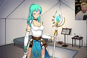 wrong tent leads to blowjob and creampie