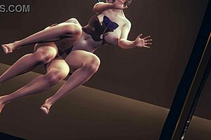 barbara gets handjob and fucked by futanari in genshin hentai