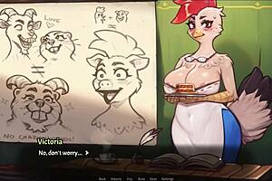 Pig Princess Hentai Game Episode 15: Library Girl Teaches Anatomy with Naked Body