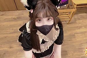 Maid Cosplay: Black Silk Over-Knee Socks Door-to-Door Sexy Hidden Menu Satisfying All Fantasies