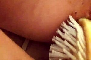 hey, fucking my hairbrush deep in my ass feels amazing