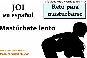 Can you jerk off to the end with spanish voice?