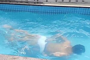 i fucked yuri in the pool and bathroom on a summer day