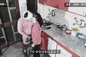 owner says, 'maid, suck it in the kitchen while we get caught'