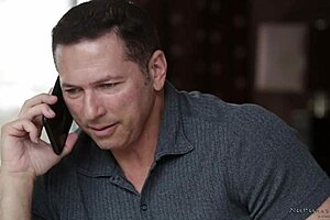 ashley adams massages john strong's big tits