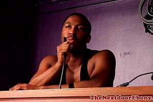 ripped ebony stud assfucking white butt 😈