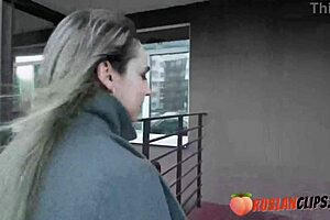 foxy slave, flash those big boobs in public?