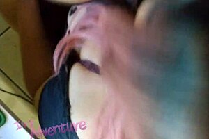 Latina milf ivyadventure gives sloppy deepthroat blowjob.