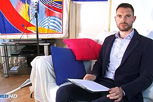 handsome salesman resists big cock service in secret