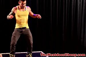 ripped ebony stud assfucking white butt 😈