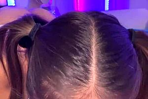 Big Tits Amateur Sami Parker Gives Blowjob In Pigtails, Missionary POV Riding In Fishnets And Stockings In Bedroom