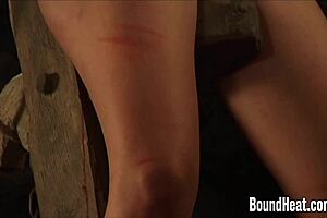 BUSTY MISTRESS in BATH! SLAVE GETS WHIPPED!