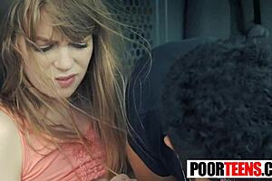 Dolly Leigh is picked up in a car, tied up, and fucked with a big cock by her captor