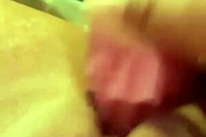 An amateur teen explores vibrator on her shaved pussy for the first time.