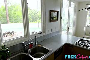 Tessa Faye Bent Over with Big Tits Riding to Pussy Cumshot