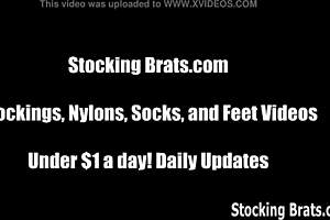 we wear stockings together in the group