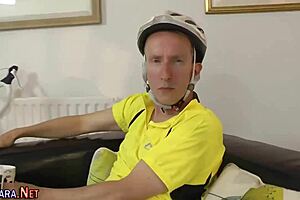 British milf in high heels and stockings enjoys oral and facial in european setting