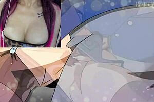 Unfruitful encounter due to anime hentai with sex crazed neighbor