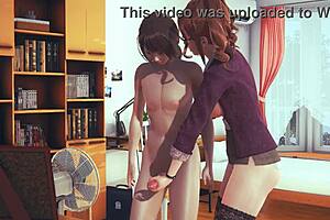 Hentai 3D Uncensored: Emily's Wild Handjob and Anal in Japanese Manga Anime