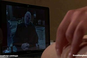 Russian Bride Endures Intense Anal Gangbang Fucking