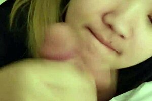 My Asian Girlfriend Sucks My Dick with Bold Intensity