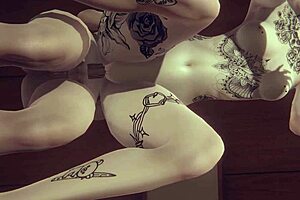 alice's futanari footjob and doggy fuck 😏