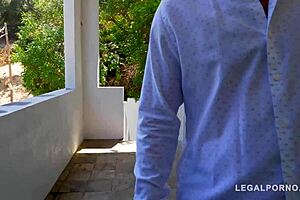 cheating wife alexis fawx in bedroom with two men