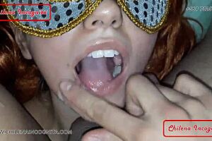 Green Eyes Slut Rims Cum On Pretty Face