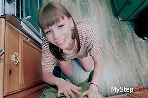 Alex Blake's Morning Dick Routine with Stepdad