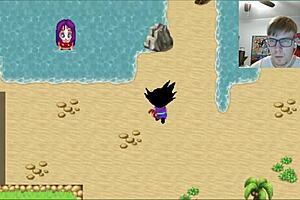 Master Roshi's behind the scenes monster maledom actions in Dragon Ball Kame Paradise