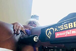 Ebony babe waits for homemade masturbation session