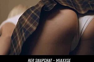 This smoking teen slut is getting pounded by a huge cock! 🔥