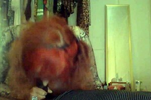 Transsexual Shemale Orally Devours Big Black Cock