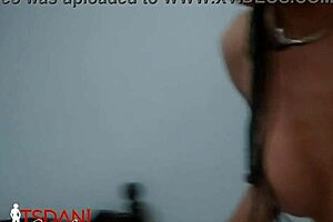 Daniela Santos passionately fucks the client's ass in a detailed anal session with cumshot climax