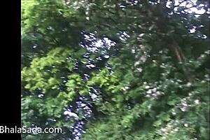 British Babe Gets Nude Outside!