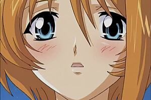 anime girl rides in outdoor cartoon