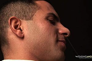 80s afro chick throat filled with cum