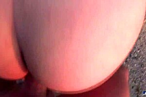 blowjob and handjob with petite european on beach