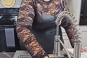 the pastor convinces me his sperm is holy oil while eating pussy, creampie on huge milf boobs