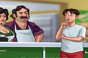 WATCH THIS MATURE MILF GET A HUGE CUMSHOT IN SUMMERTIME SAGA E3 28!