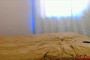 furious blonde teen fingers herself wildly on webcam