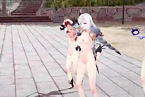 Genshin Impact MMD Gfriend - Rough Shenhe Ganyu Yanfei